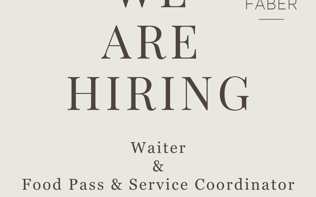 FABER | WE’RE HIRING | TWO 6-MONTH CONTRACT POSITIONS